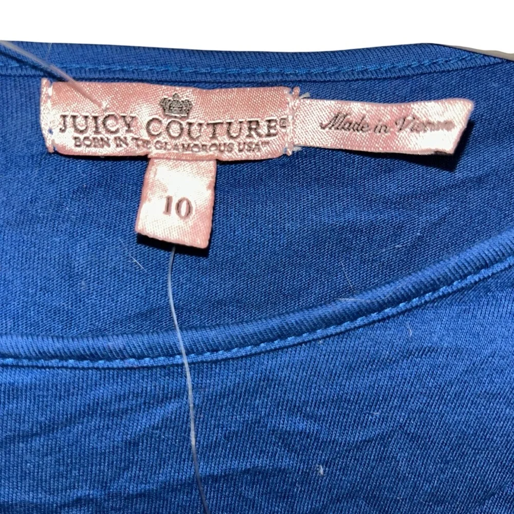 Juicy Couture NEW NWT Blue Long Sleeve Ruffle Dress